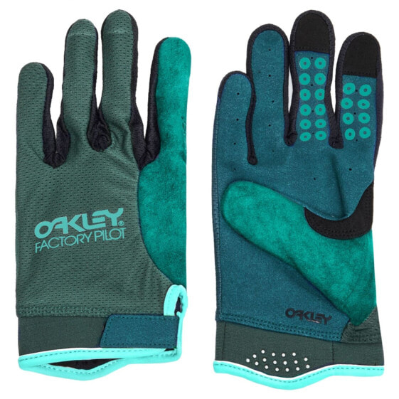 [FOS900878-7BC] MENS OAKLEY ALL MOUNTAIN MTB GLOVE - HUNTER GREEN (HELMET)