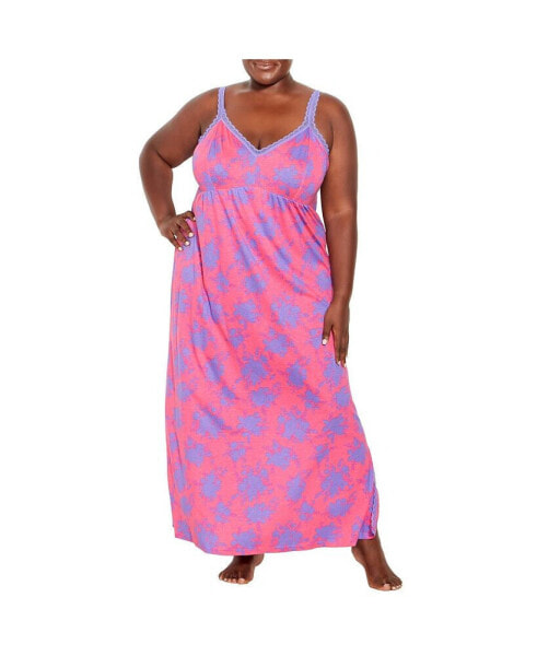 Пижама AVENUE Lace Trim Maxi Sleep Dress