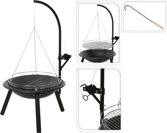 Palenisko ogrodowe ProGarden Palenisko z rusztem BBQ, 55 cm Lumarko!