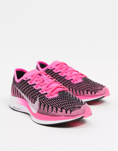 Nike Running Pegasus Turbo trainers in black and pink