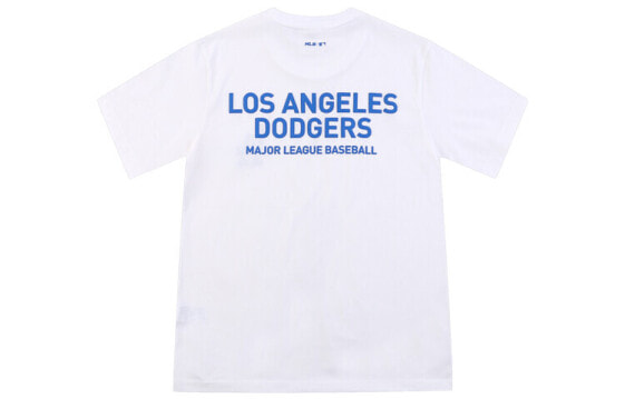 MLB 洛杉矶道奇 胸口印花直筒短袖T恤 女款 白色 送女友 / Футболка MLB T 31TS21931-07W