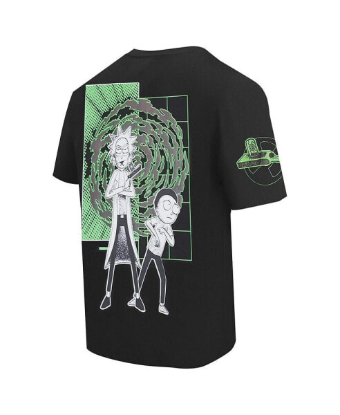 Men's Rick And Morty 90s Rave Rickvival Loose T-Shirt