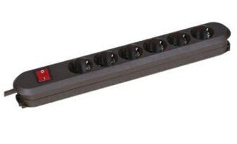 Bachmann 381.450K - 1.5 m - Type F - Plastic - Brown - 6 AC outlet(s) - 230 V