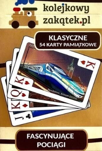 Kolejkowy Zakątek Fascynujące pociągi pełna talia kart