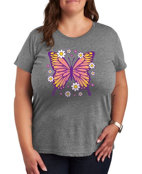 Plus Size Butterfly Graphic T-shirt