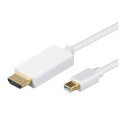 M-CAB 7000095 - 1 m - HDMI - Mini DisplayPort - Male - Male - Gold