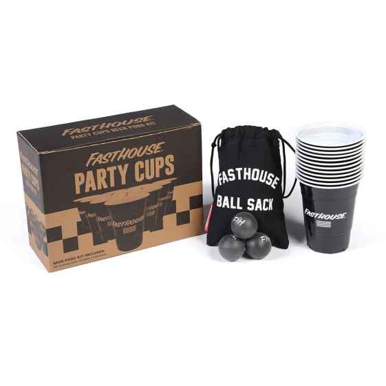 Игрушка-подвеска Fasthouse Party Cups Beer Pong Kit 24 Pack Black