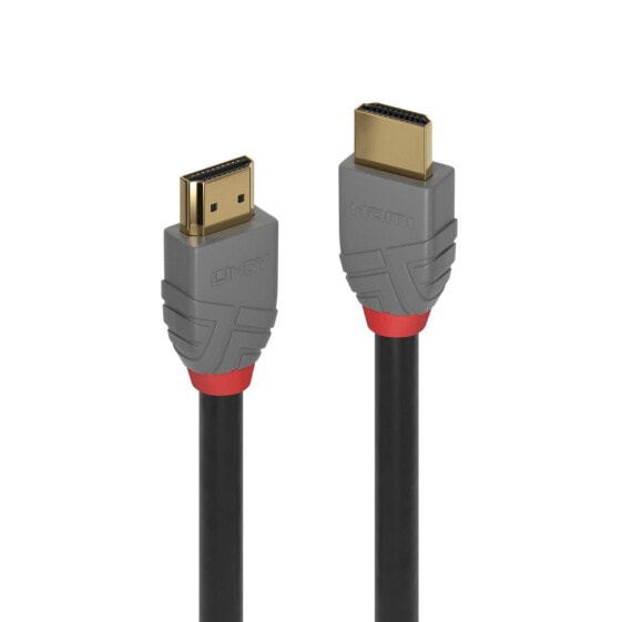 Lindy 2m Ultra High Speed HDMI Cable - Anthra Line - 2 m - HDMI Type A (Standard) - HDMI Type A (Standard) - 3D - 48 Gbit/s - Black