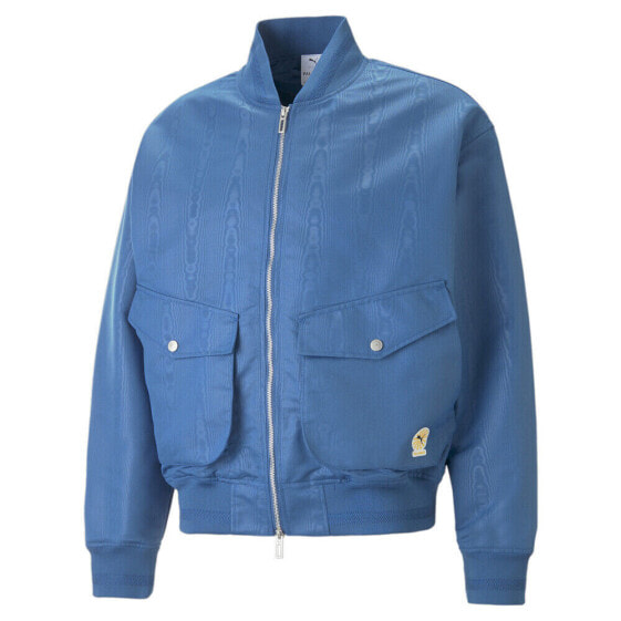 Puma Palomo X Lightweight Full Zip Jacket Mens Blue Casual Athletic Outerwear 53