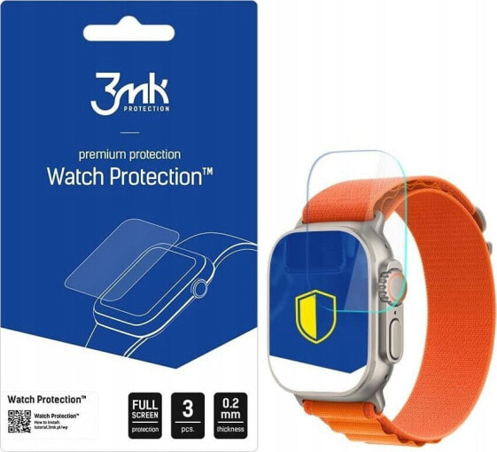 3MK Szkło hybrydowe 3MK FlexibleGlass Watch Protection Apple Watch Ultra