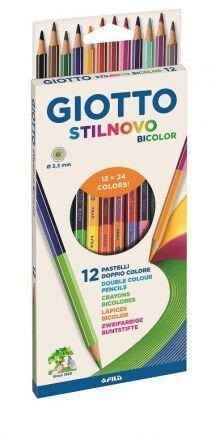 Giotto Kredki Stilnovo dwustronne 18 kolorów (273986)