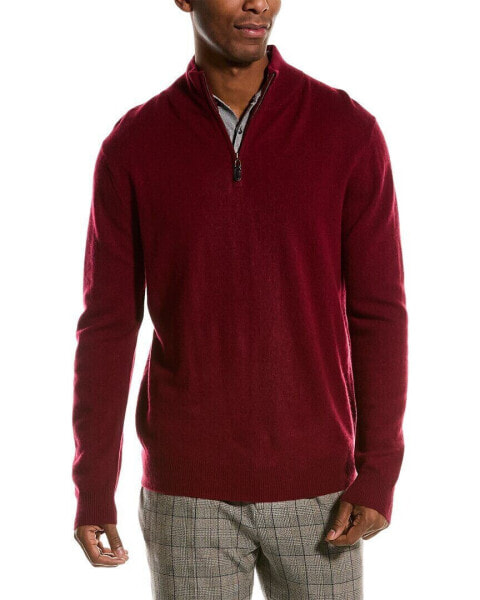 Magaschoni Tipped Cashmere Pullover Men's Wine S