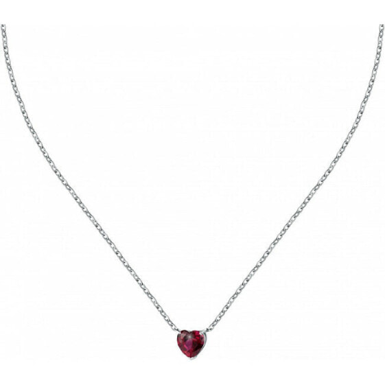Romantický ocelový náhrdelník s krystalem Love LPS10ASD15