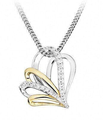 SC515 Cubic Zirconia Silver Necklace (Chain, Pendant)