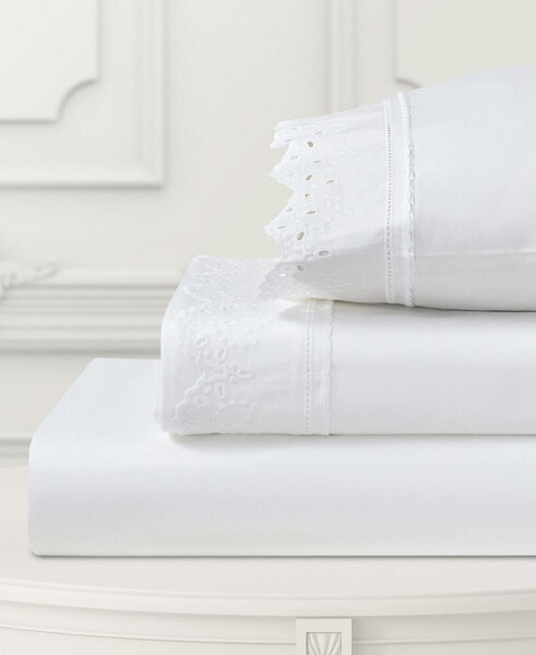 Eyelet 4-Pc. Sheet Set, California King