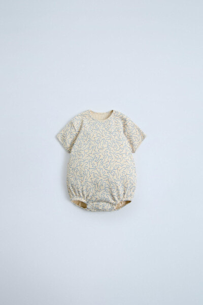 Bird print bodysuit