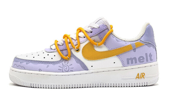 Кеды Nike Air Force 1 Low детские ученические фиолетово-белые DH2920-111