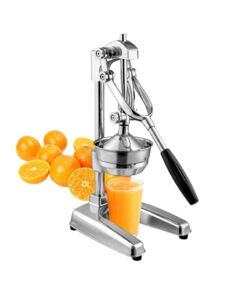 Extra Tall Chrome Finish Manual Citrus Press and Orange Squeezer
