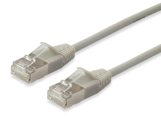 Equip Cat.6A F/FTP Slim Patch Cable - 5m - Beige - 5 m - Cat6a - F/FTP (FFTP) - RJ-45 - RJ-45