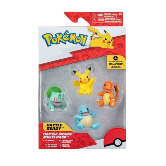 Фигурки Pokémon Kanto 5 см 4 предмета
