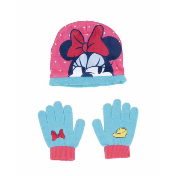 Hat &amp; Gloves Minnie Mouse Lucky Pink