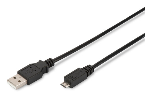 Кабель Черный ASSMANN Electronic AK-300127-018-S1 USB 1,8 m 2.0 USB A Mini-USB B