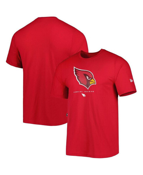 Men's Cardinal Arizona Cardinals Combine Authentic Ball Logo T-shirt