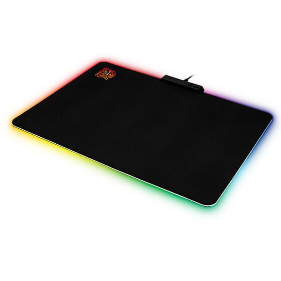 Thermaltake MP-DCM-RGBSMS-01 - Black - Monochromatic - Rubber - USB powered - Non-slip base - Gaming mouse pad