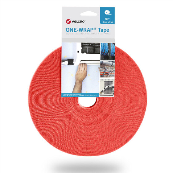 VELCRO One Wrap Band 25m 30mm Orange VEL-OW64176