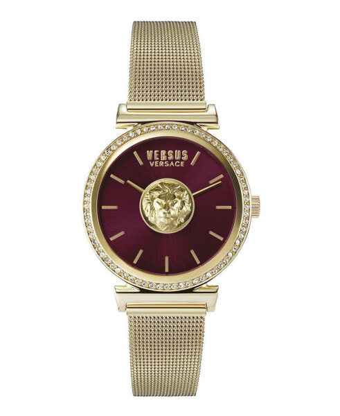 Versus by Versace Women's Brick Lane Gold-tone Stainless Steel Bracelet Watch 34mm