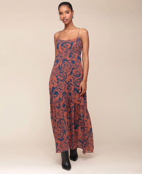 Women's Printed Spaghetti-Strap Dress