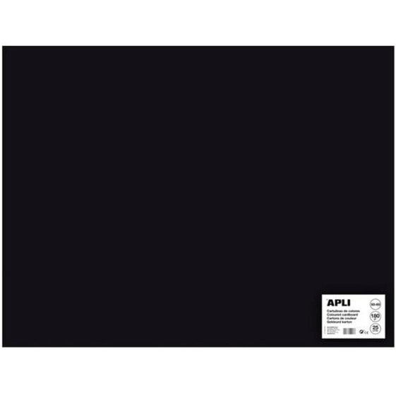 Цветная бумага Apli 14279 Чёрный 50 x 65 см 25 штук