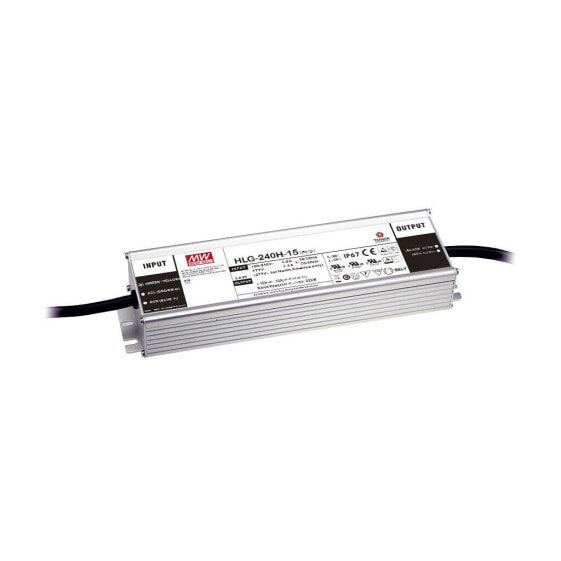 Meanwell MEAN WELL HLG-240H-12AB - 240 W - IP65 - 110 - 230 V - 16 A - 12 V - 68 mm