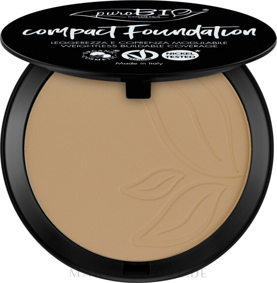 Kompaktpuder im Spiegeletui - PuroBio Cosmetics Compact Foundation Pack 03