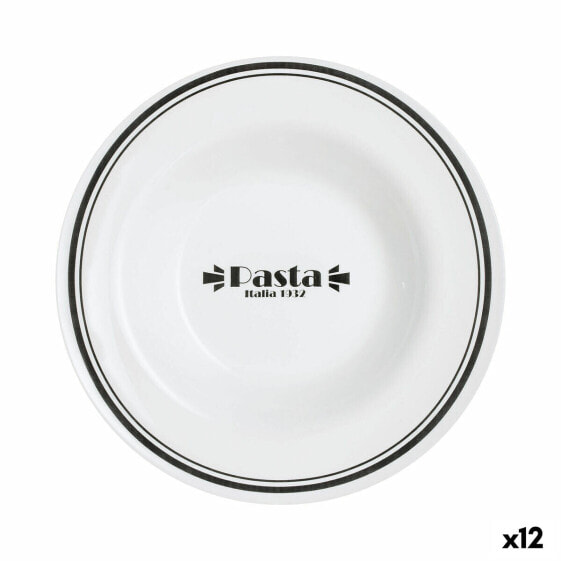Посуда для пасты Luminarc Friends Time Bistro Белый/Черный Стекло 28,5 cm (12 штук)