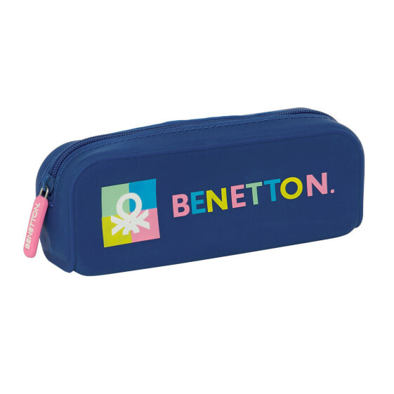 Школьный пенал Benetton Cool Тёмно Синий 18.5 x 7.5 x 5.5 cm