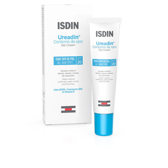 Isdin Ureadin Eye Gel Cream Увлажняющий гель-крем для кожи вокруг глаз против припухлостей и темных кругов, для всех типов кожи 15 мл