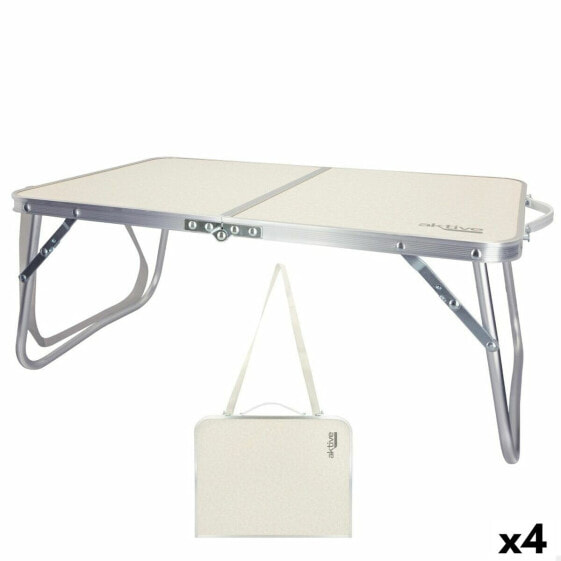 Складной стол Aktive Кремовый 60 x 25 x 40 см (4 штуки)