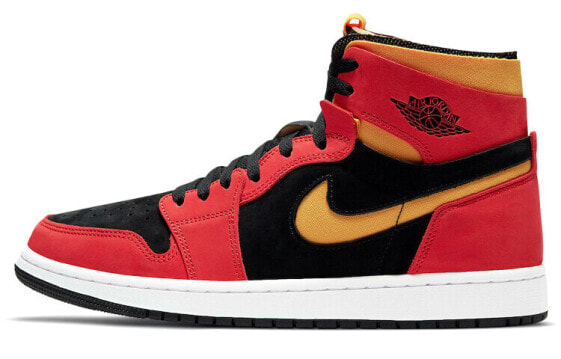 Jordan Air Jordan 1 zoom air cmft "chile red" 高帮 复古篮球鞋 男款 红黑黄