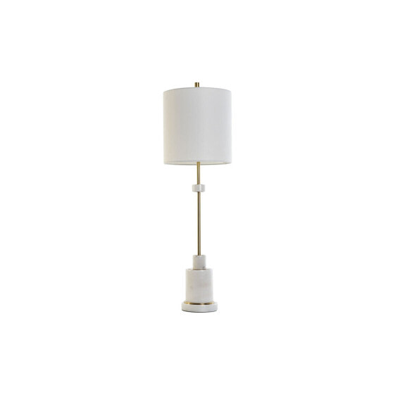 Настольная лампа DKD Home Decor Белый Позолоченный Металл Мрамор 50 W 220 V 25 x 25 x 81 cm