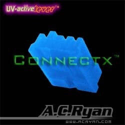 A.C.Ryan Connectx™ Floppy Power 4pin Female - UVBlue 100x - Blue
