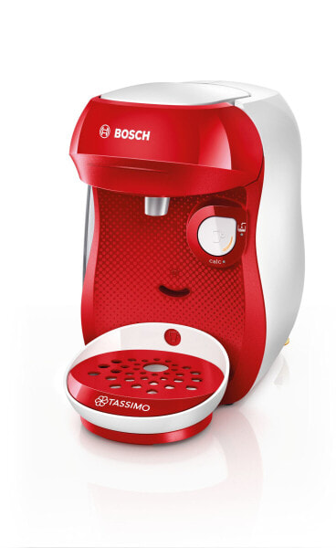 Bosch TAS1006, Capsule coffee machine, 0.7 L, Coffee capsule, 1400 W, Red, White