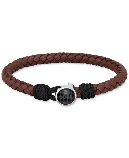 Браслет Hugo Boss Thad Classic Brown Braided