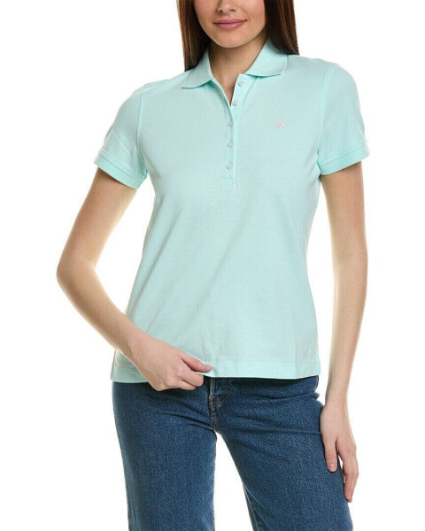 Brooks Brothers Pique Polo Shirt Women's Blue Xs