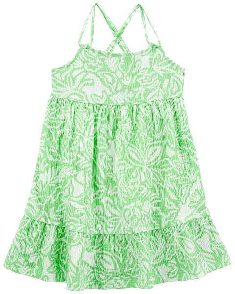 Toddler Floral Gauze Dress 5T