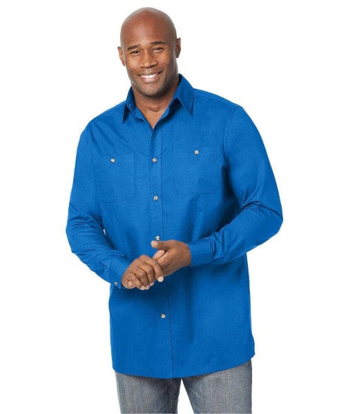 Tall Long-Sleeve Pocket Sport Shirt