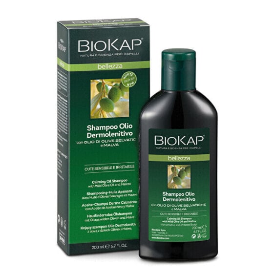 Шампунь успокаивающий с оливковым маслом и экстрактом пассифлоры 200 мл BioKap