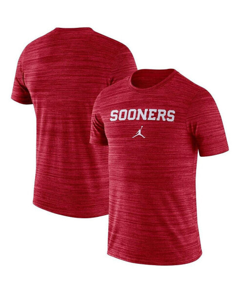 Men's Crimson Oklahoma Sooners Velocity Performance T-shirt