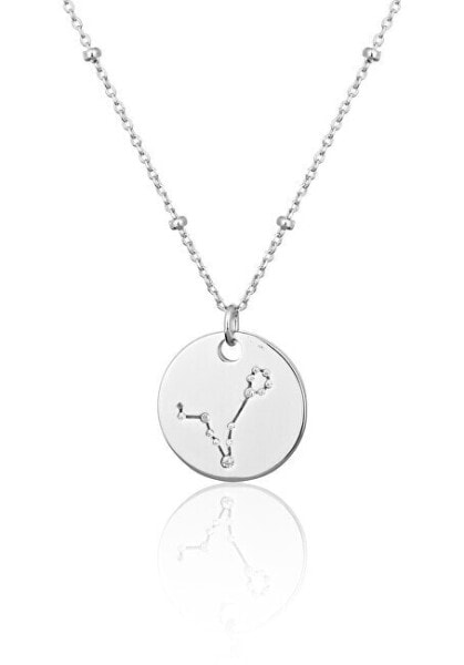 Modern silver necklace with zircons Pisces SVLN0327XH2BIRY (chain, pendant)