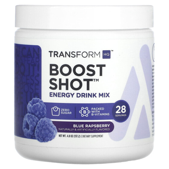 Boost Shot, Energy Drink Mix, Blue Rapsberry, 4.8 oz (137.2 g)